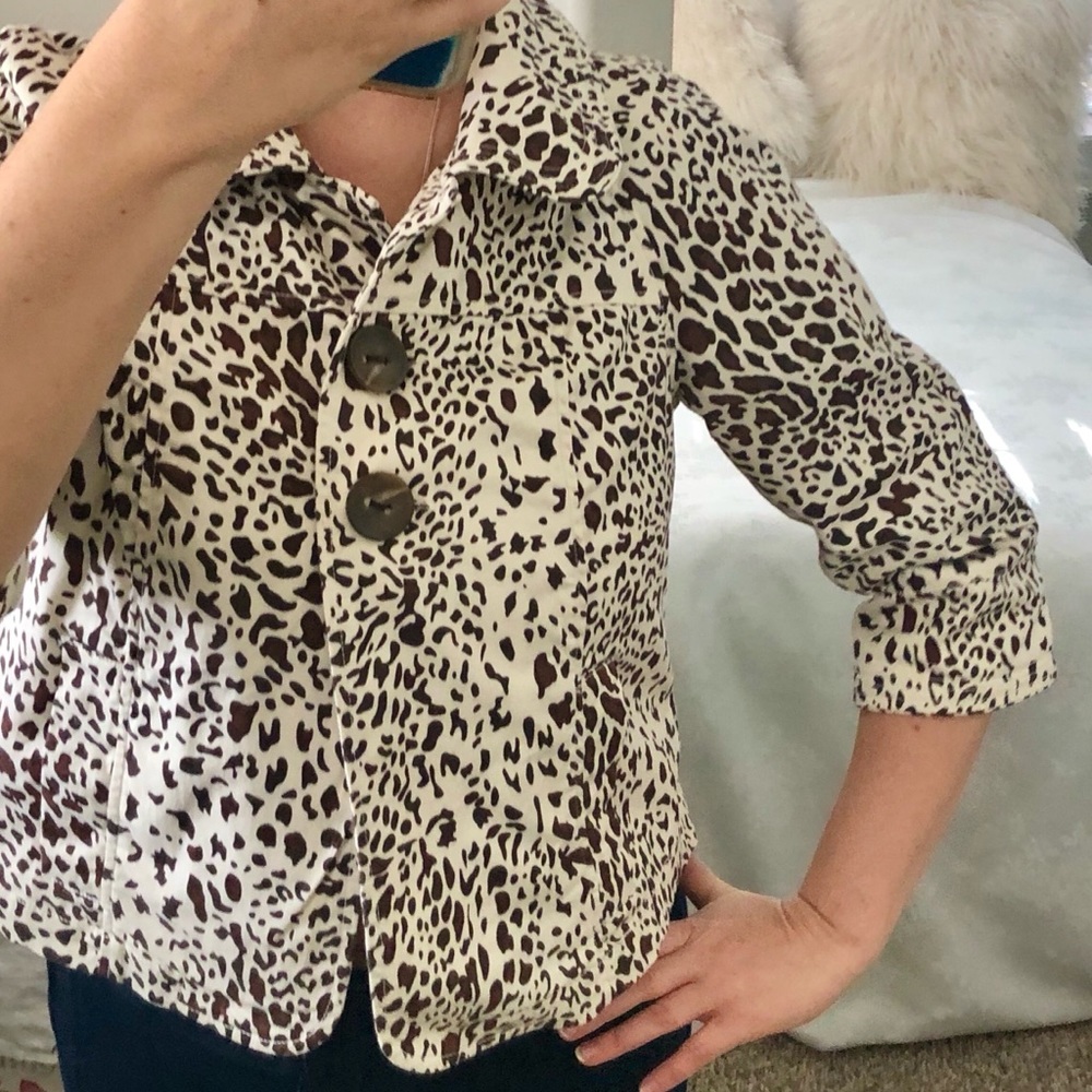GIFTED•Forever 21 | 🐆Leopard Print Cropped Jacket - Picture 2 of 8